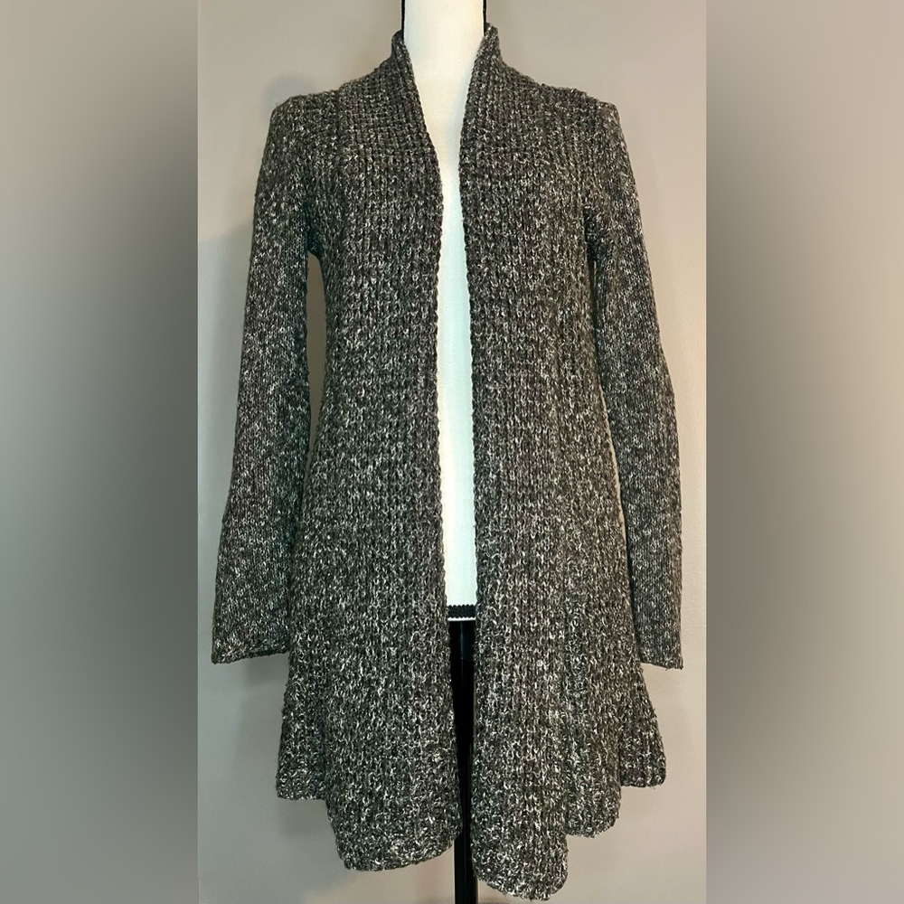 Daisy Fuentes Knitted Cardigan 
Black & Grey, S - Small